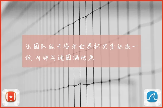 法国队就卡塔尔世界杯奖金达成一致 内部沟通圆满结束